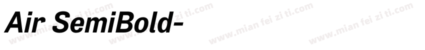 Air SemiBold字体转换